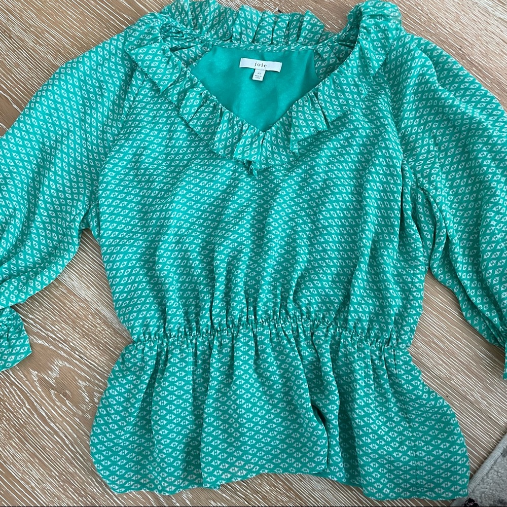 joie turquoise blouse